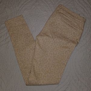 London Jean Leopard Print Skinny Jeans